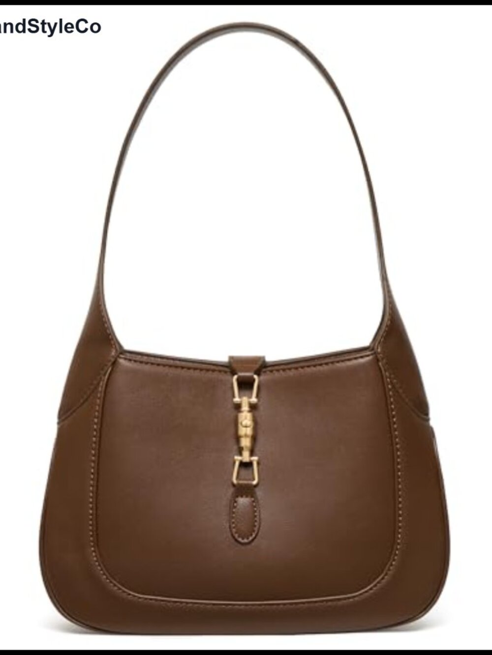BOSTANTEN Vegan Leather Shoulder Bag Lightweight Crescent Purse